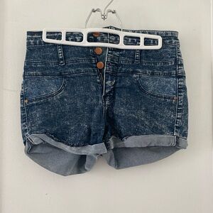 High rise Jean shorts